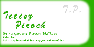 tetisz piroch business card